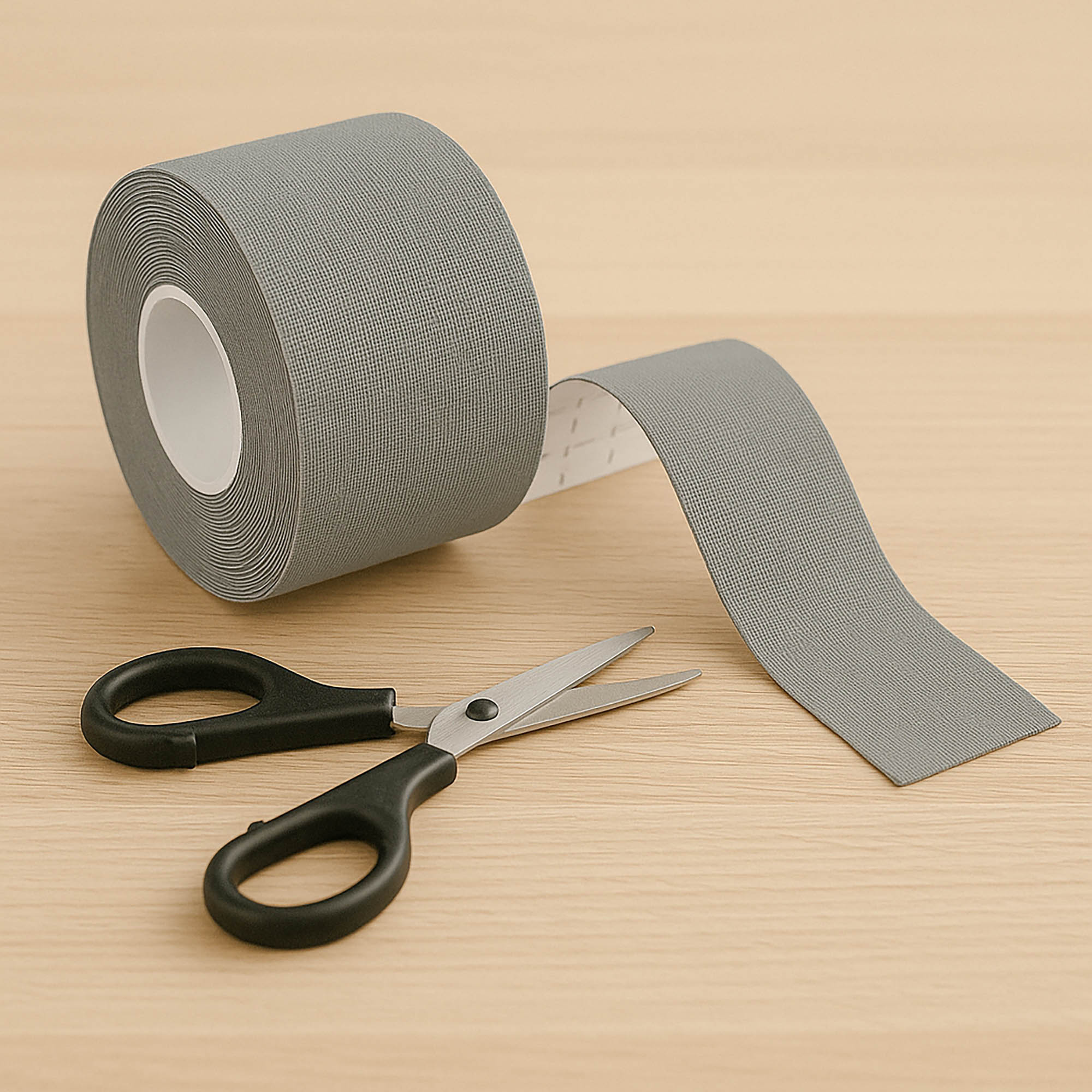 Šedý Kineziologický tejp 5mx5cm Vodotesný Elastický na bolesť svalov - Image 3