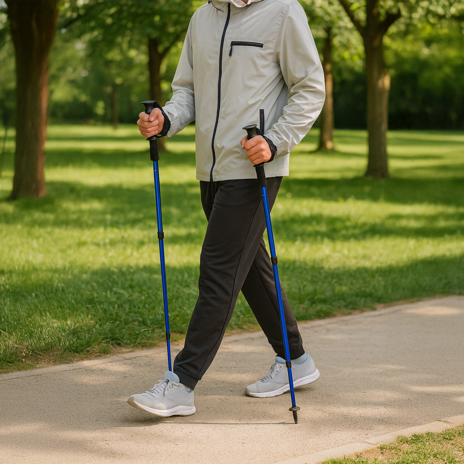 2x Kijki Nordic Walking do Chodzenia Trekingowe Kije Trekkingowe Teleskopowe - Image 9
