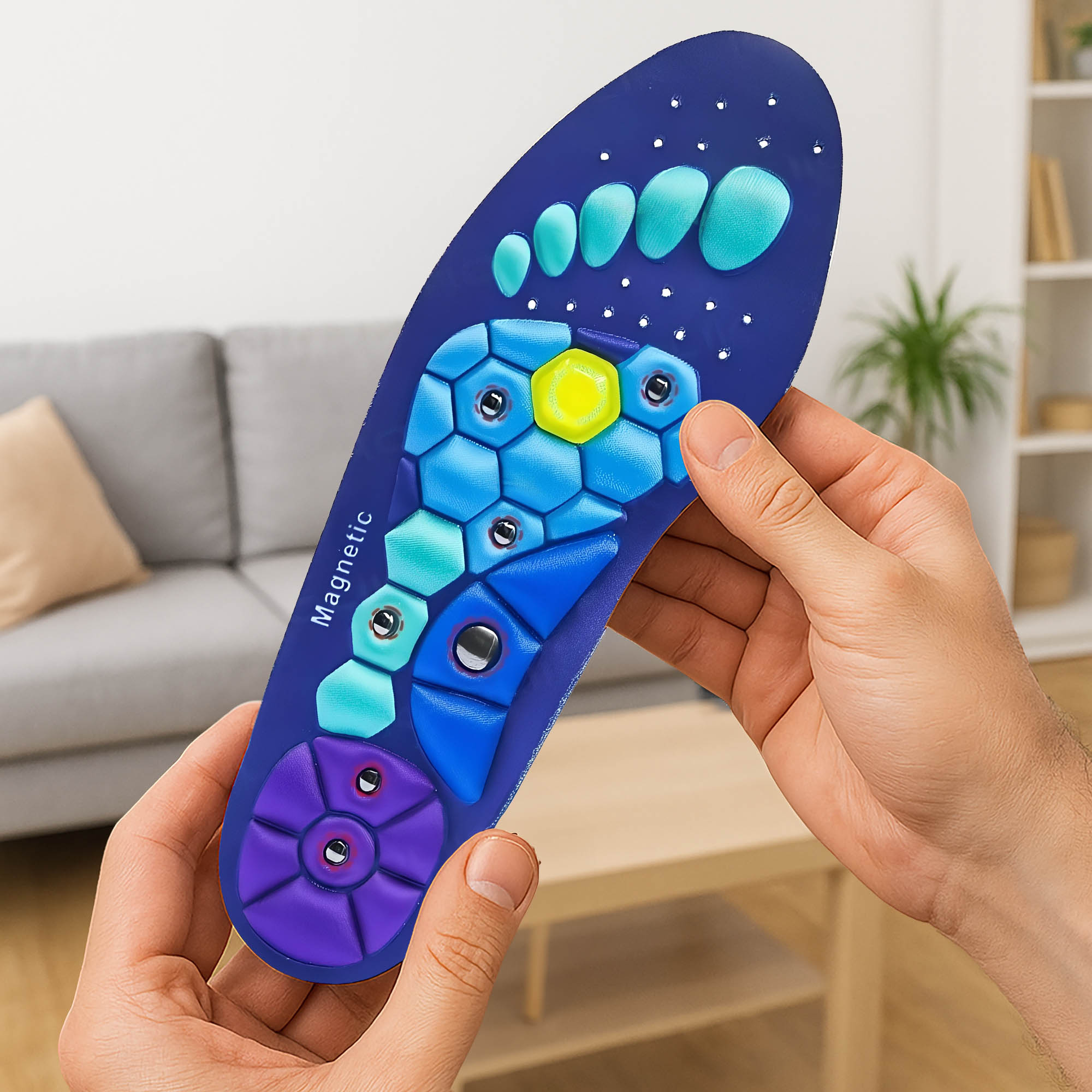 Magnetické Masážne Akupresúrne Vložky Do Topánok S Magnetmi Zdravotné Ortopedické - Image 3