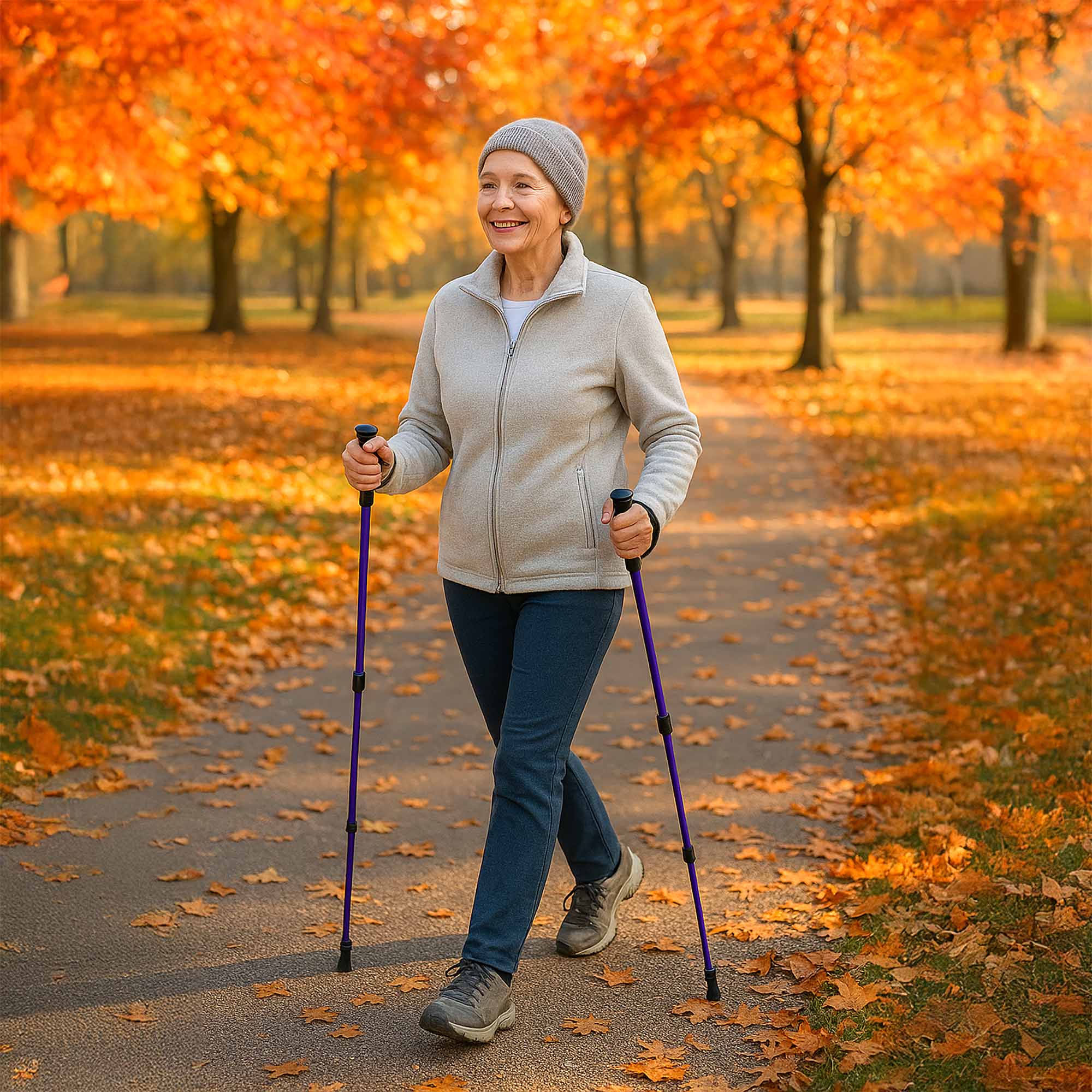 2x Kijki Nordic Walking do Chodzenia Trekingowe Kije Trekkingowe Teleskopowe - Image 7
