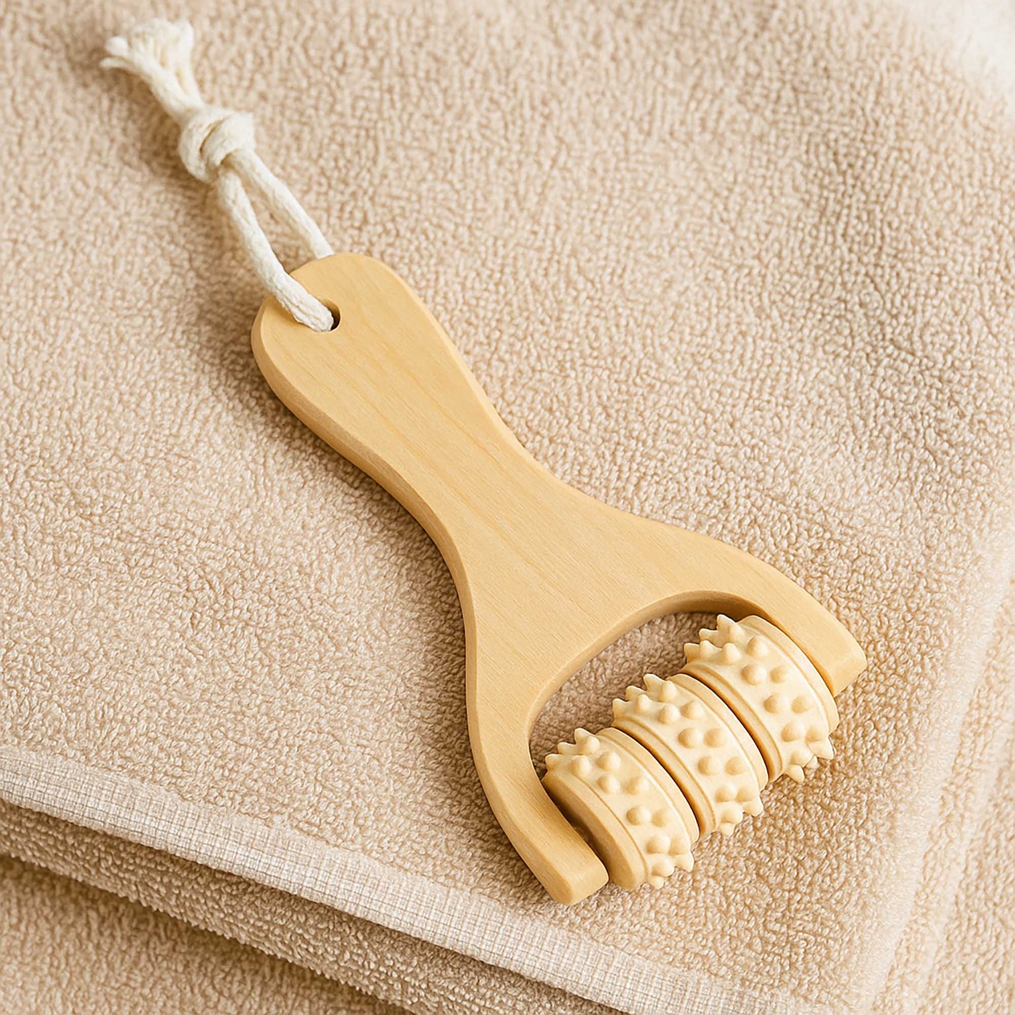 Ručný Masážny Prístroj na Telo Chrbát Krk Nohy Chrbticu Brucho Ramená Celulitídu - Image 4